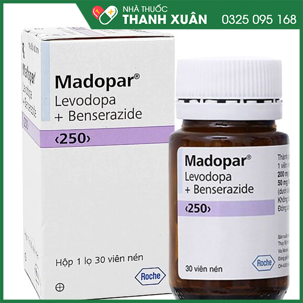 Madopar 250 điều trị bệnh Parkinson vô căn